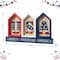 Glitzhome® 13" Liberty, Freedom, America House-Shaped Tabletop Décor